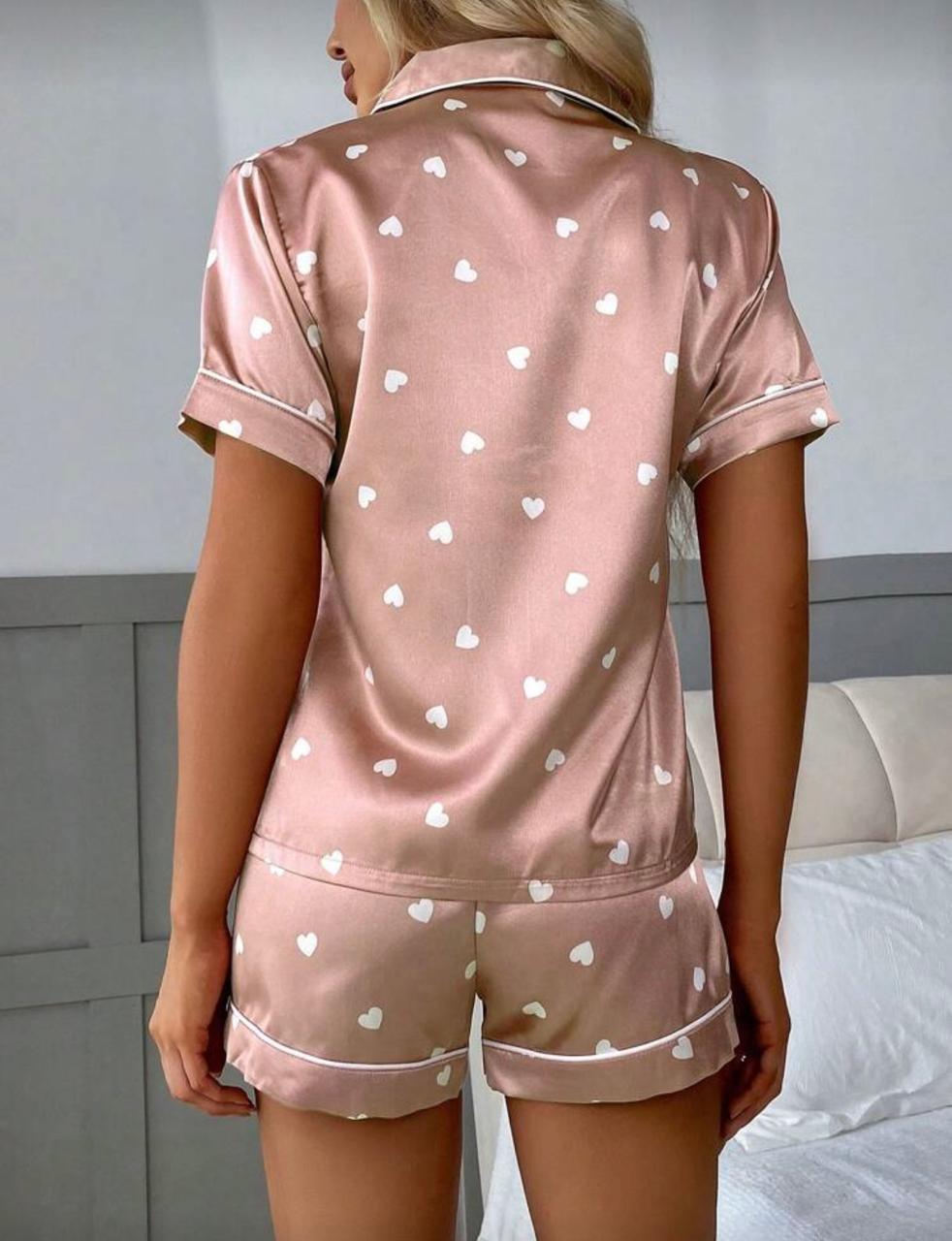 Conjunto Pijama Cetim Curto