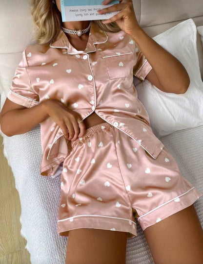 Conjunto Pijama Cetim Curto